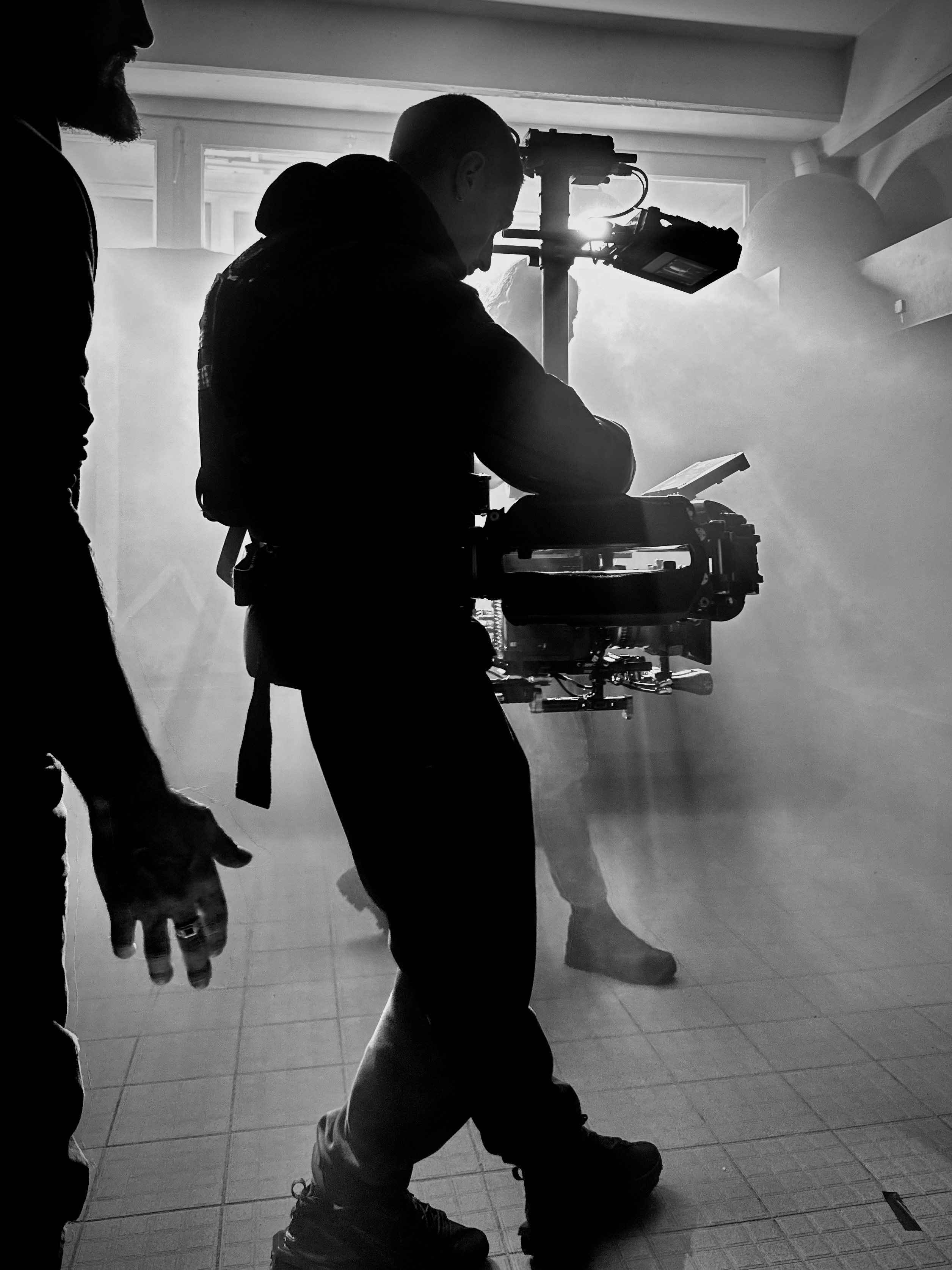 Simon Dedise en tournage